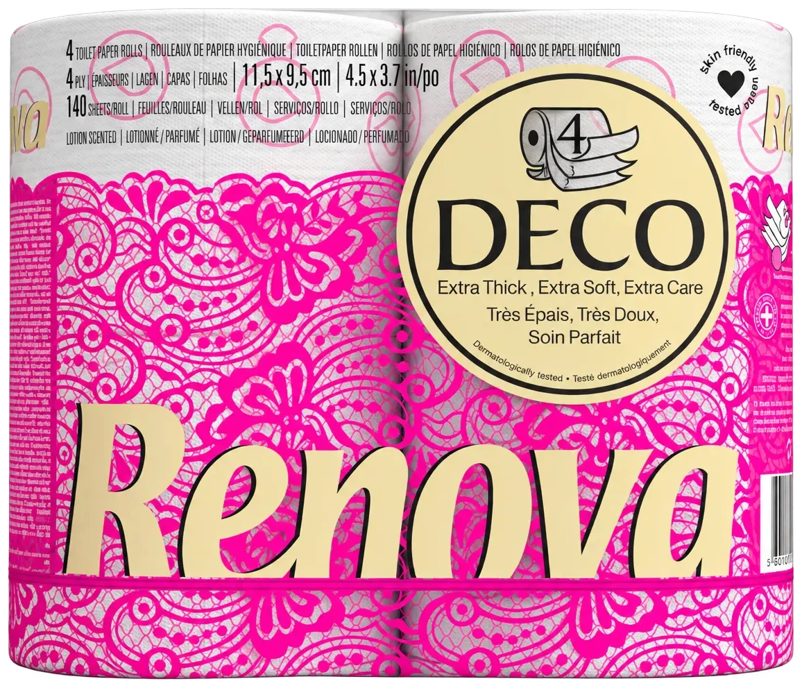 Papel Higiénico Decorado y perfumado - Cuádruple capa - 4R