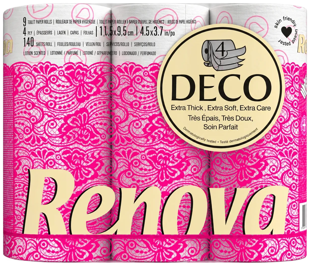 Papel Higiénico Decorado y perfumado - Cuádruple capa - 9R