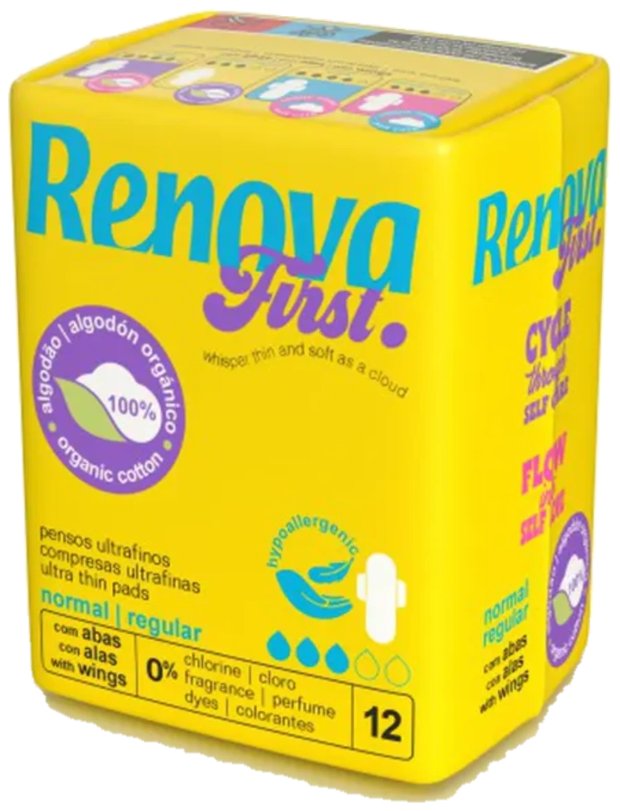 Toallitas Renova FIRST - 100% Algodón NORMAL