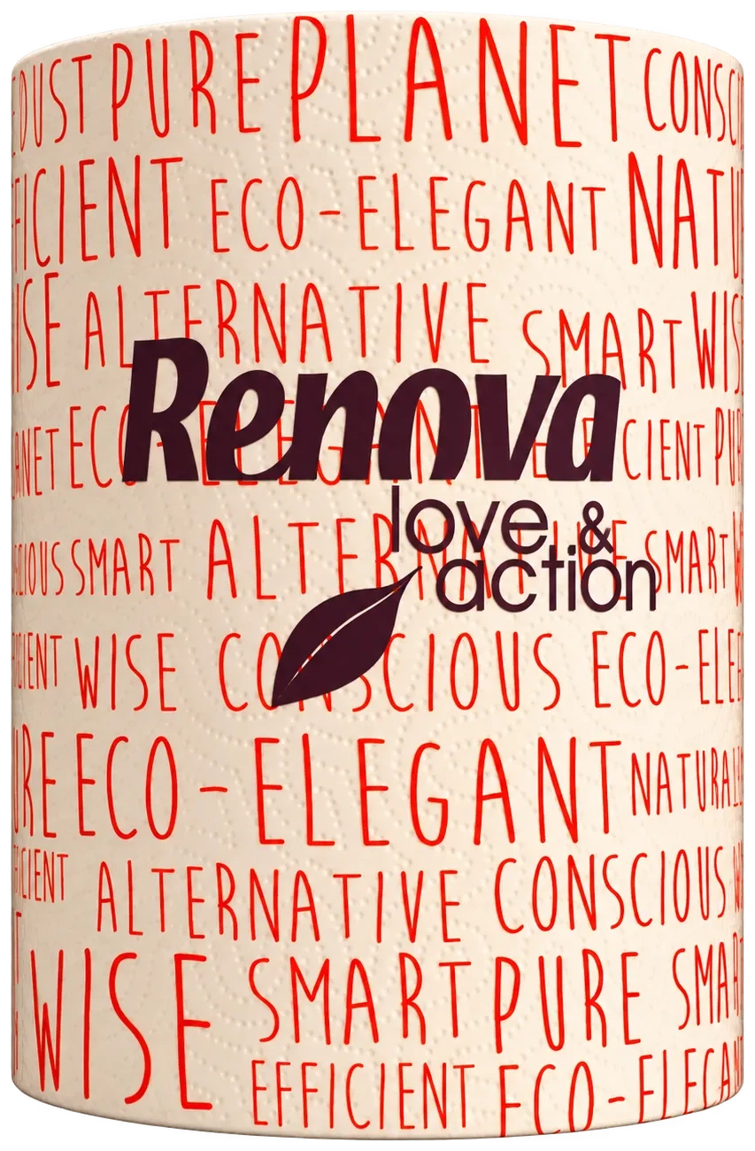 Rollo de Cocina Reciclado Love & Action - Doble capa - 1R