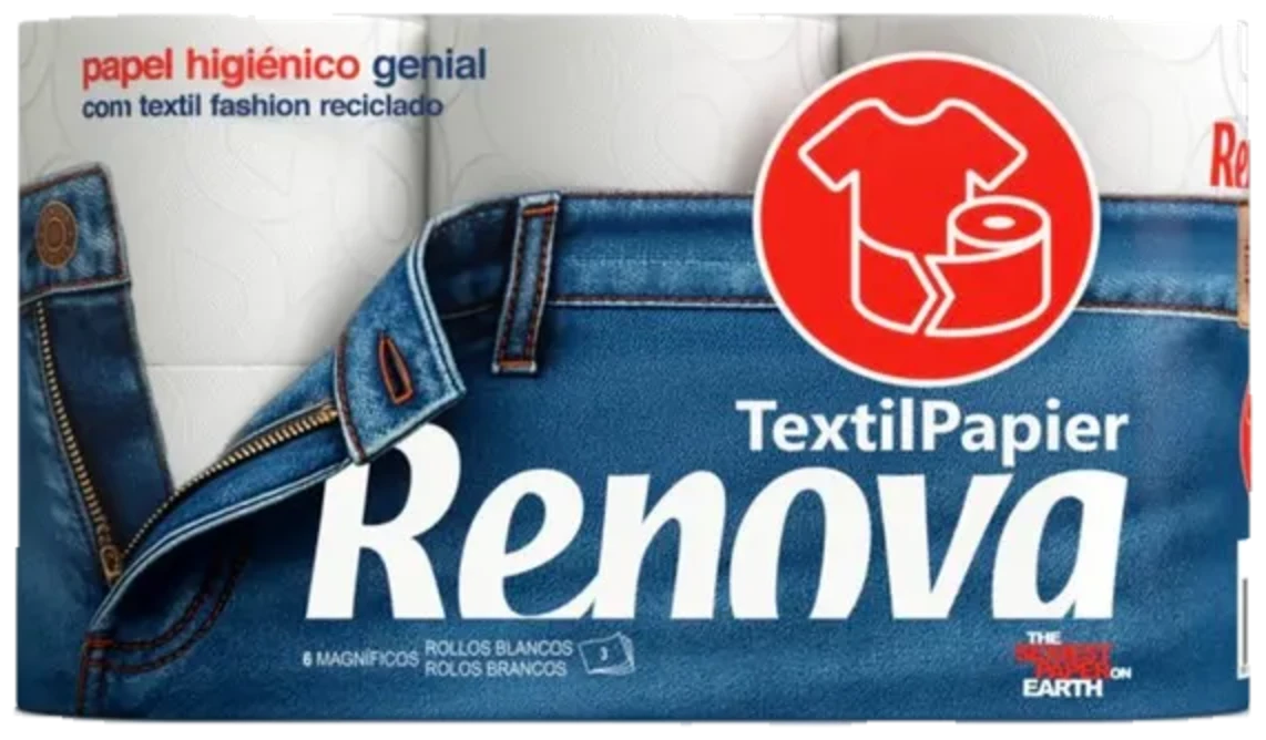 Papel Higiénico Textil Papier - Cuádruple capa - 6R
