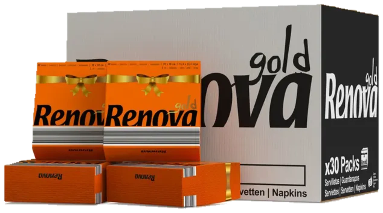 Servilletas GOLD - Doble capa - 30 Paquetes Naranja