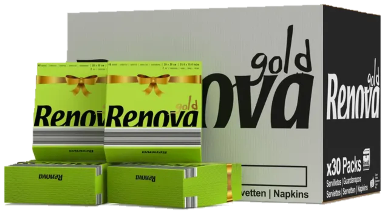 Servilletas GOLD - Doble capa - 30 Paquetes Verde