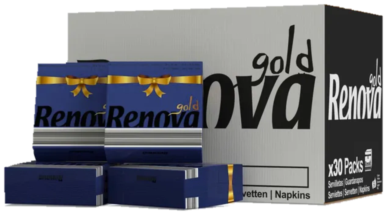 Servilletas GOLD - Doble capa - 30 Paquetes Azul