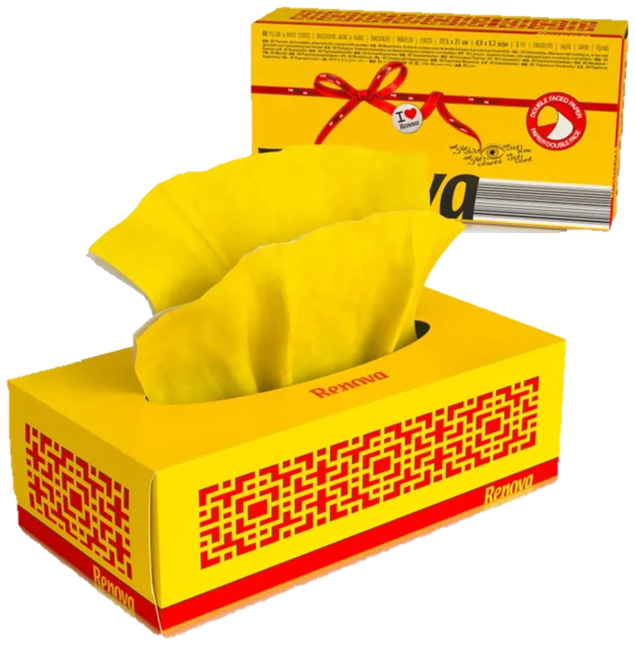 Pañuelos Faciales Red Label - 80 pañuelos - AMARILLO