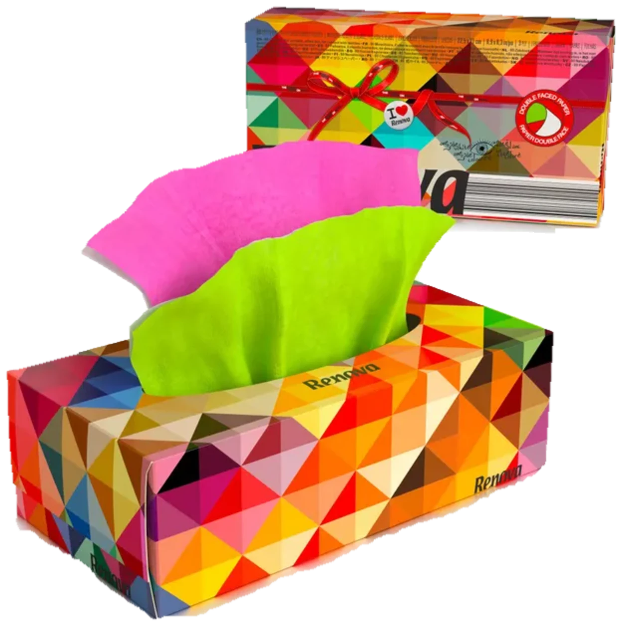 Pañuelos Faciales Red Label - 80 pañuelos - MULTICOLOR