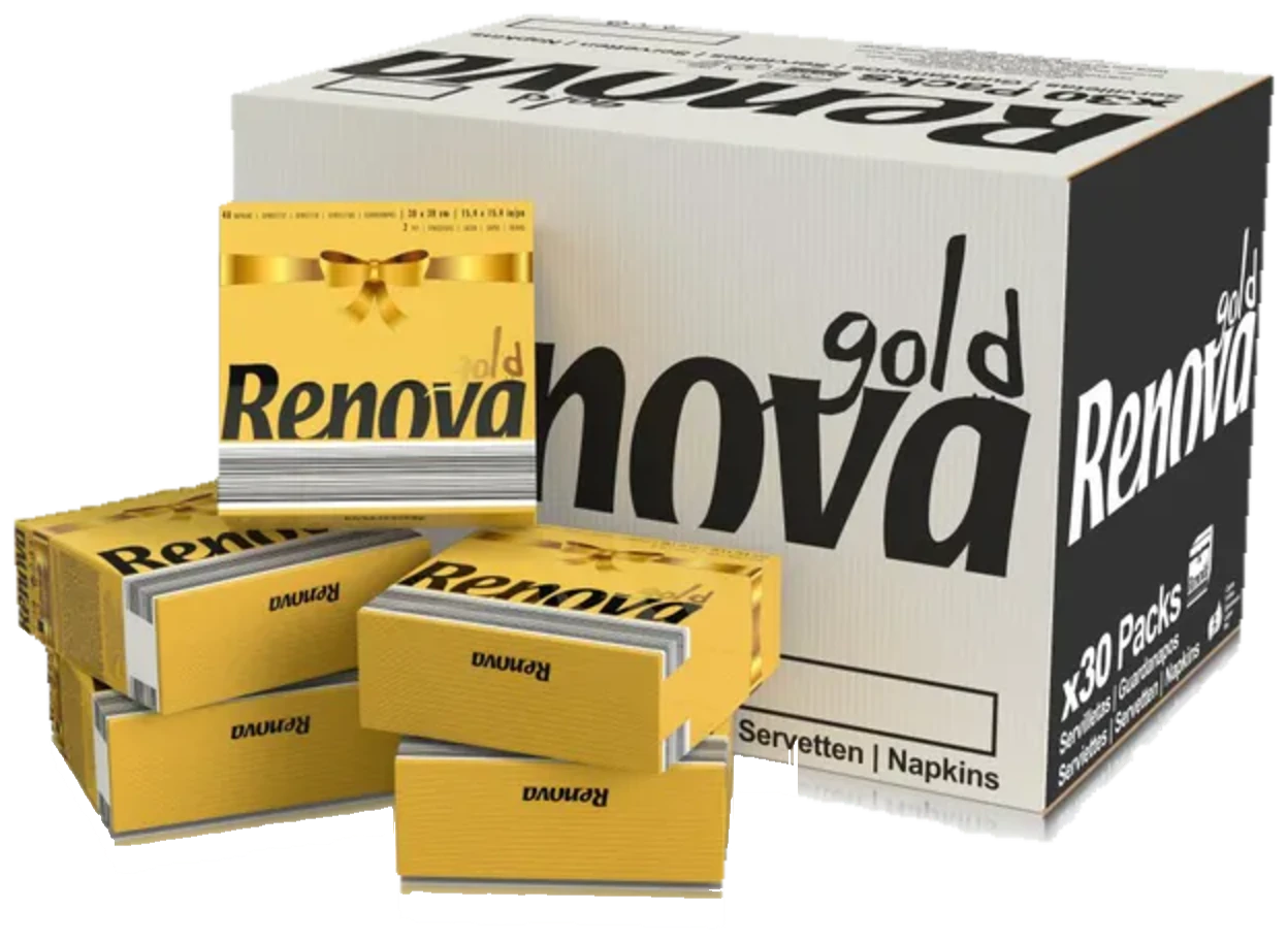 Servilletas GOLD - Doble capa - 30 Paquetes