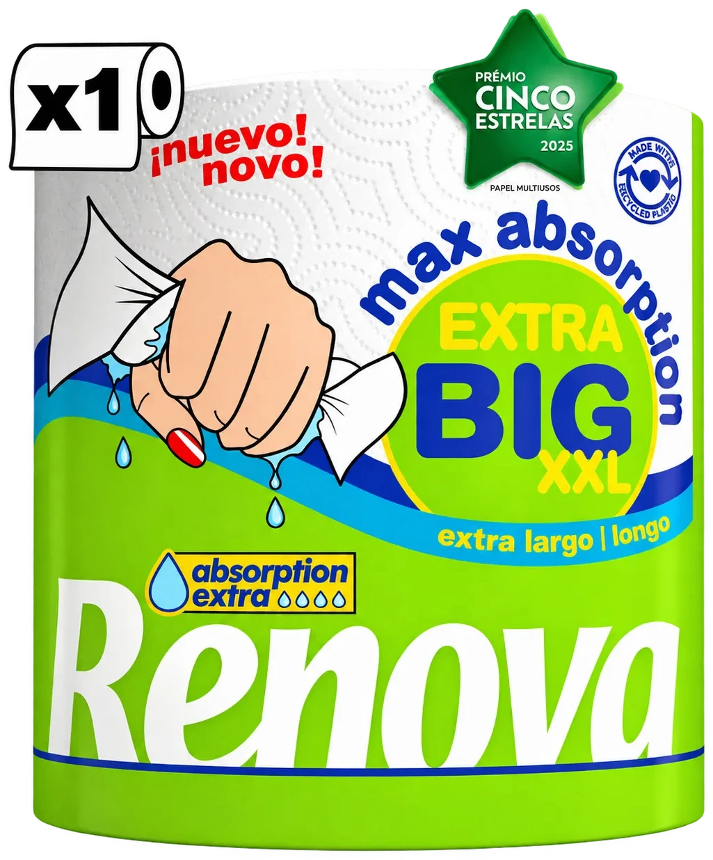 Rollo de Cocina Maxi Absorption Big Extra XXL - 1 rollo