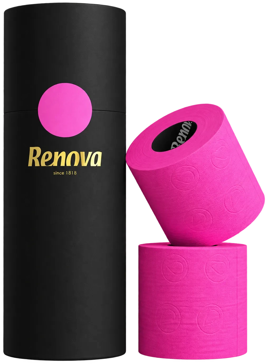 Papel higiénico Black Label - Pack Regalo - Triple capa - 3 rollos Fucsia