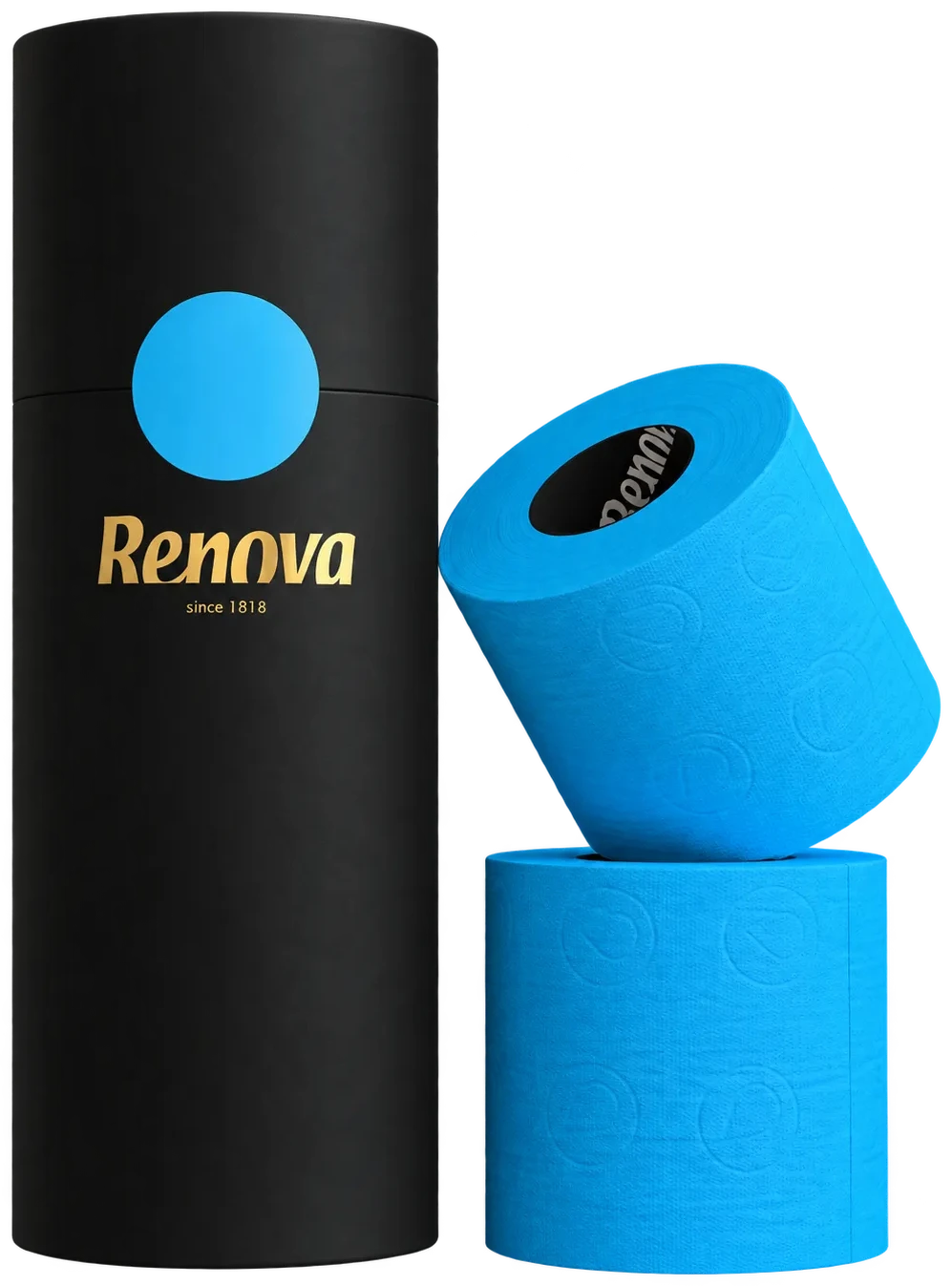 Papel higiénico Black Label - Pack Regalo - Triple capa - 3 rollos Azul
