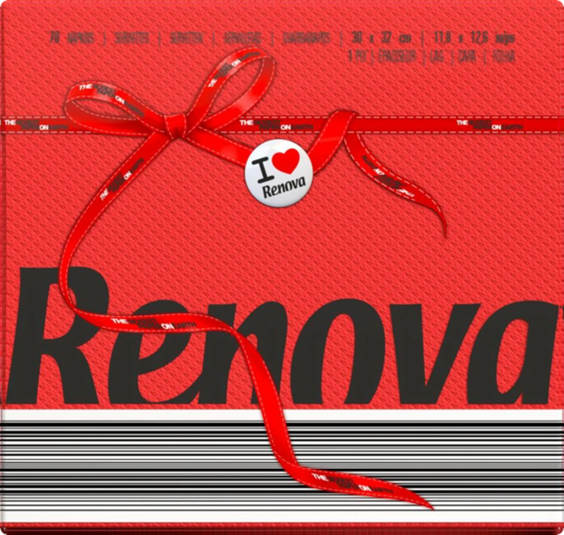 Servilletas de colores - 1 capa Rojo