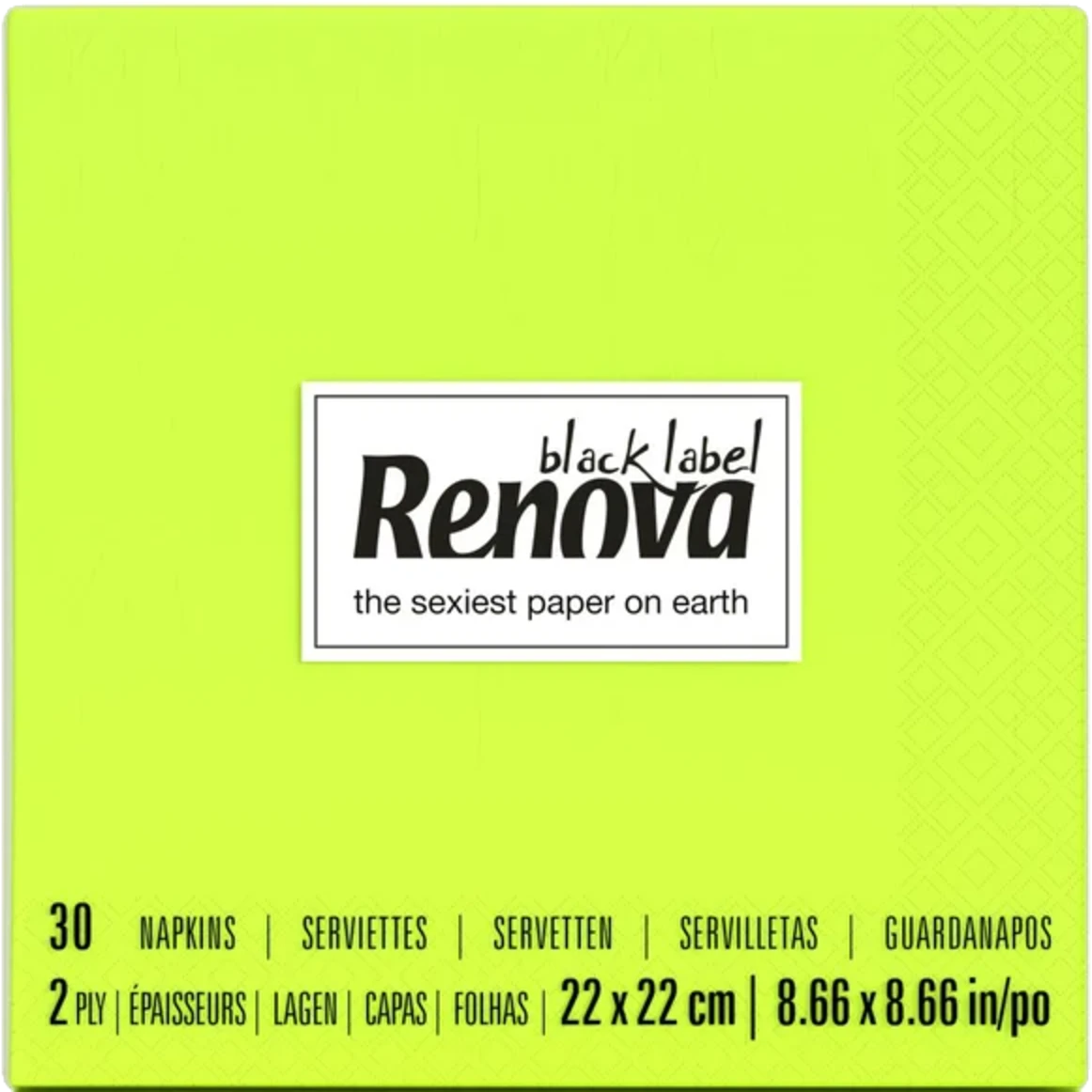 Servilletas Cocktail Black Label - Doble capa - 30 unidades Verde