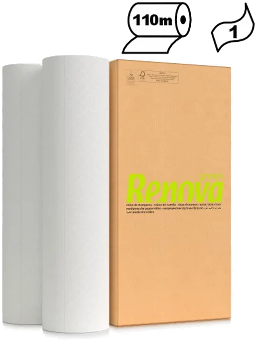 Rollos de camilla - 1 capa - RenovaGreen 6x110M