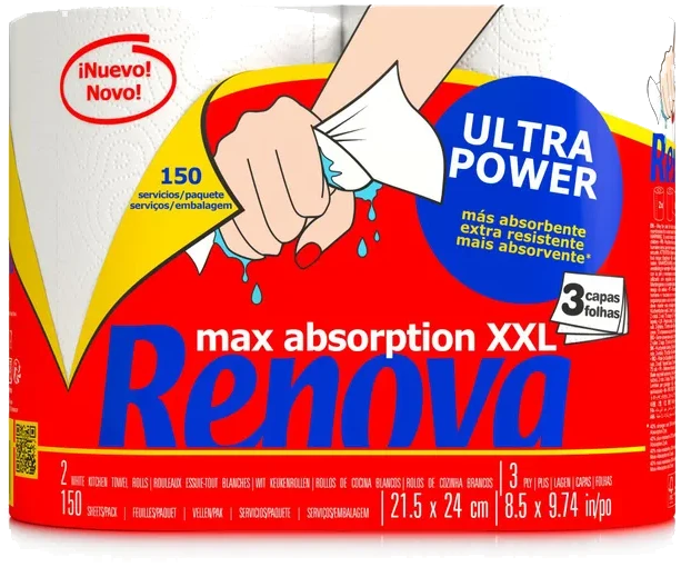 Rollo de Cocina - Máxima absorción Ultra Power XXL - 2R