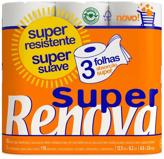 Papel higiénico SUPER - Triple capa - 18R