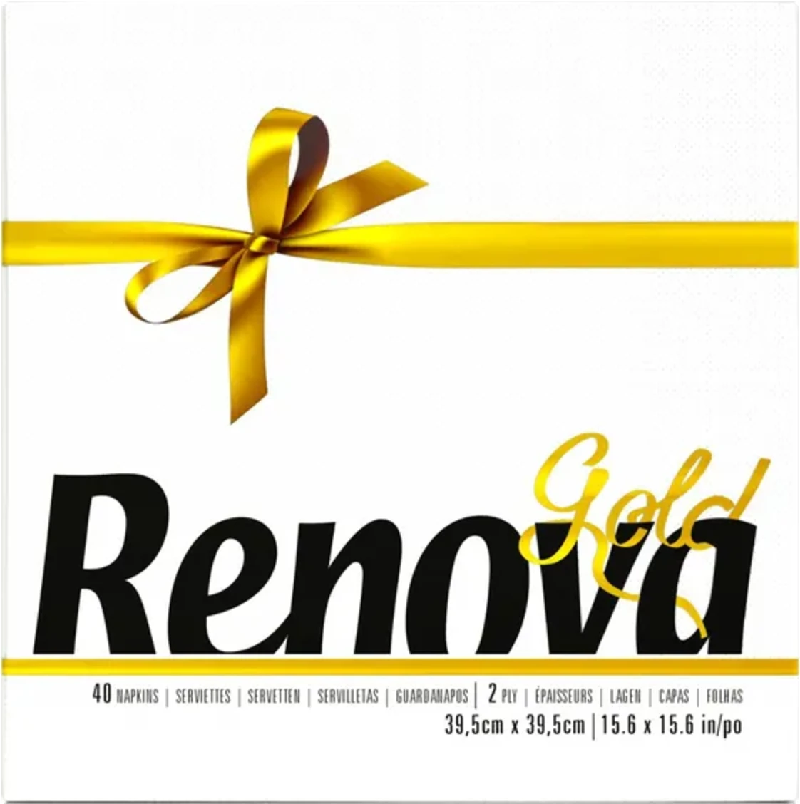 Servilletas GOLD BLANCO - Pack de 40 unidades