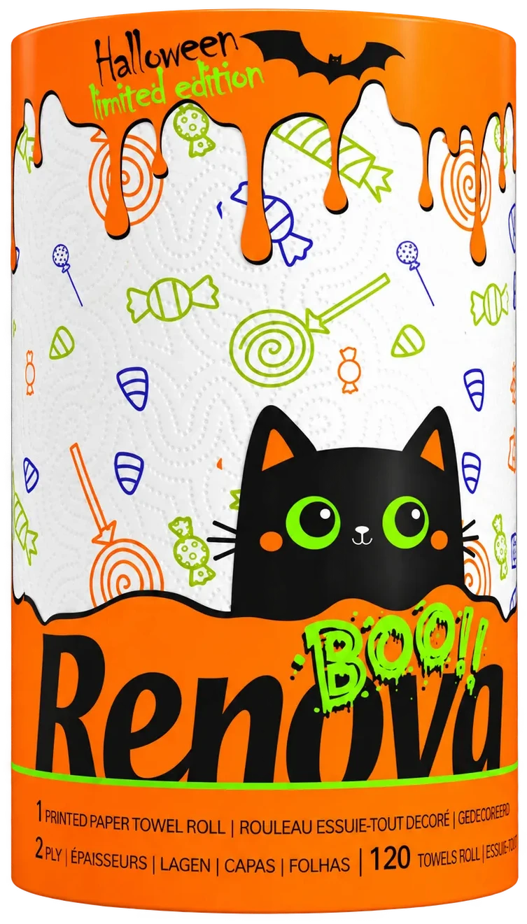 Rollo de Cocina DESIGN HALLOWEEN XXL - Doble capa - 1R