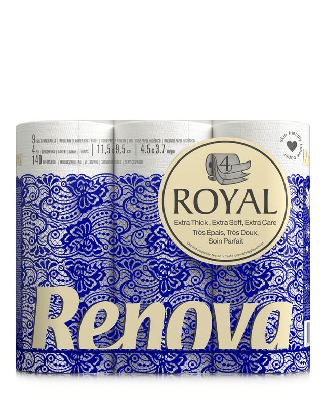 [200077720] Papel higiénico Royal - Cuádruple capa - 9 rollos