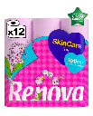 Papel higiénico Skin Care ROSA con loción - Triple capa - 12R