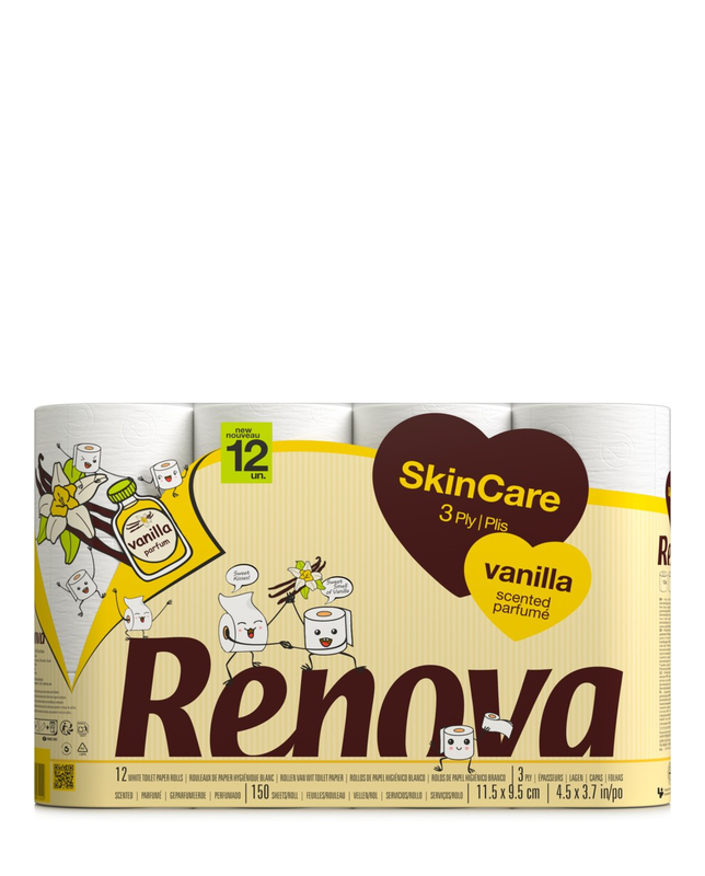 [200093116] Papel higiénico Skin Care Vainilla - Triple hoja - 12 rollos