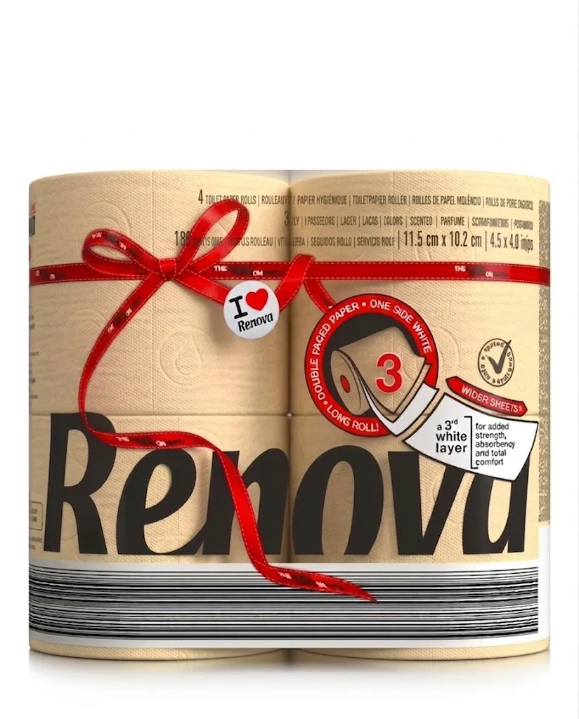 Papel higiénico Red Label Maxi - Triple Hoja - 4 rollos