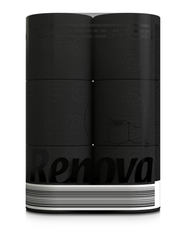 [200064516] Papel higiénico Negro Renova - Black Label - Triple capa - 6R