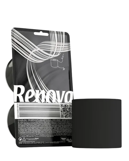 [200064198] Papel higiénico Negro Renova - Black Label - Triple hoja - Pack de 2 rollos