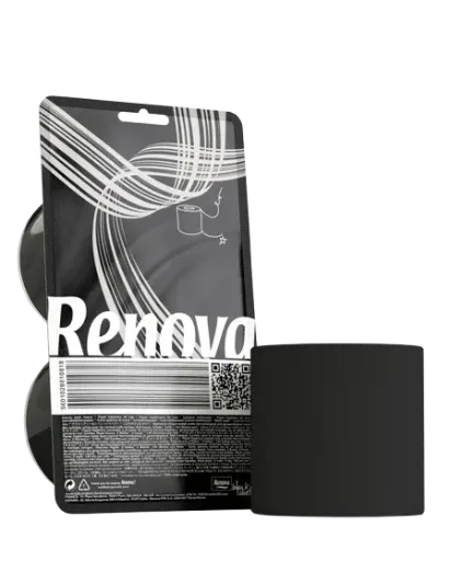 Papel higiénico Negro Renova - Black Label - Triple hoja - Pack de 2 rollos