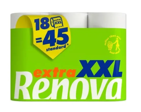 [200099682] Papel Higiénico Extra XXL Compact - Doble capa - Pack 18=45 rollos