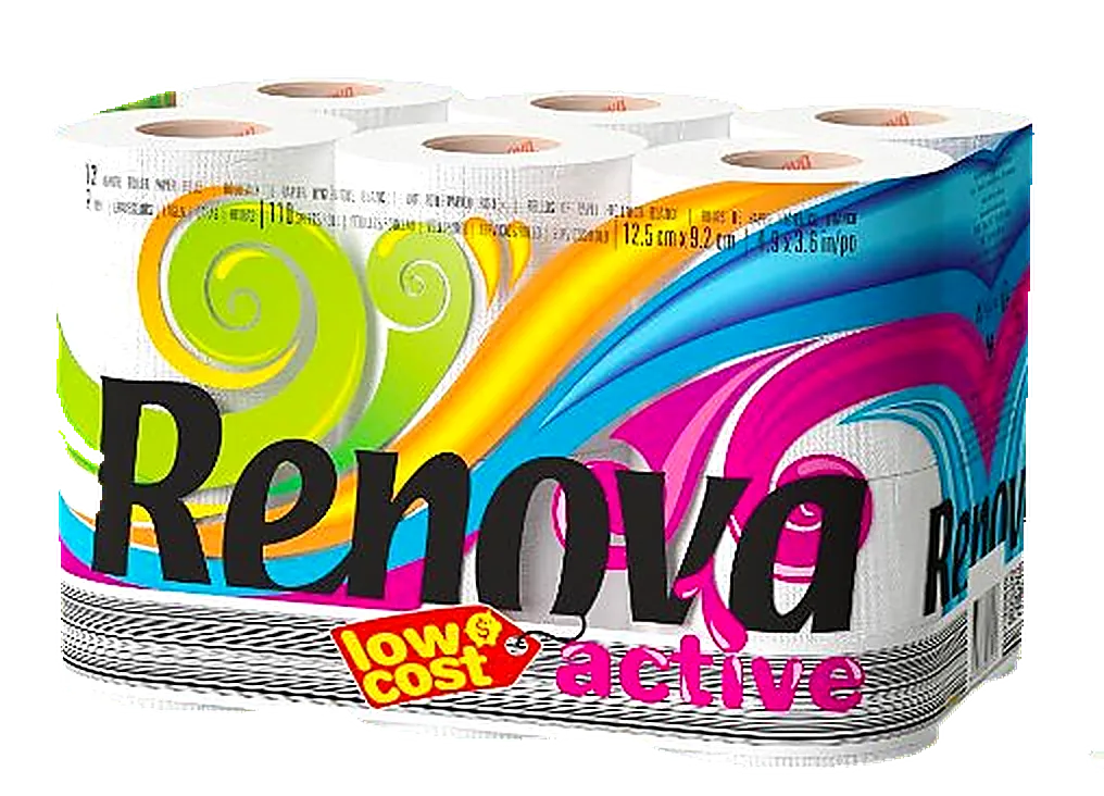 [200069455] Papel Higiénico Renova Active - Doble capa - 12R