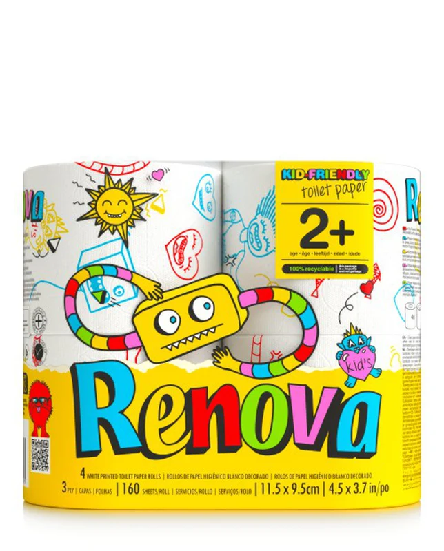[200097534] Papel Higiénico Design Edición Kids - Triple capa - 4 rollos
