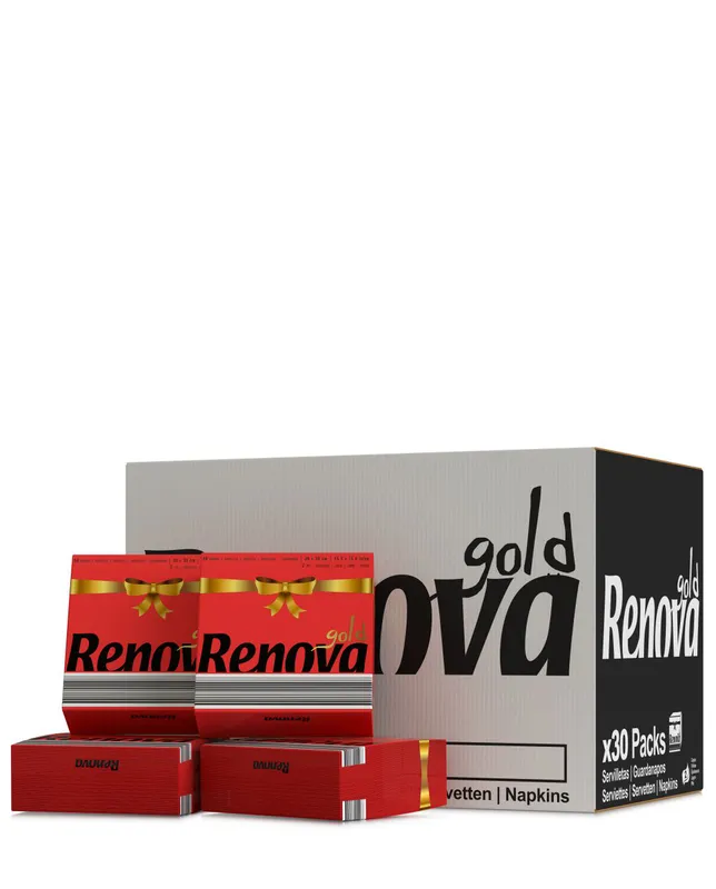 Servilletas GOLD - Doble capa - 30 Paquetes