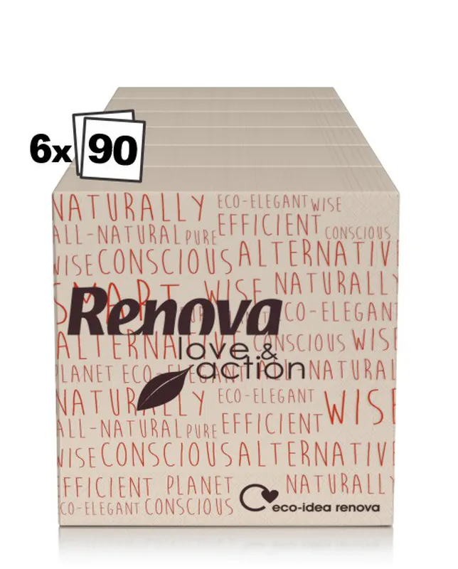 [5601028027595] Servilletas de Mesa ECO - Doble capa - 6 Paquetes