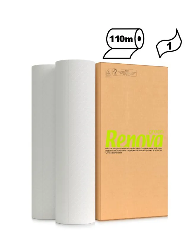[5601028035439] Rollos de camilla - 1 capa - RenovaGreen 6x110M