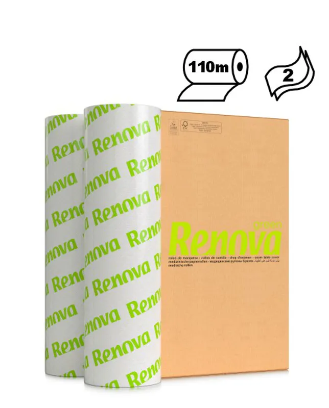 Rollo de camilla - Doble capa - RenovaGreen 4x110M