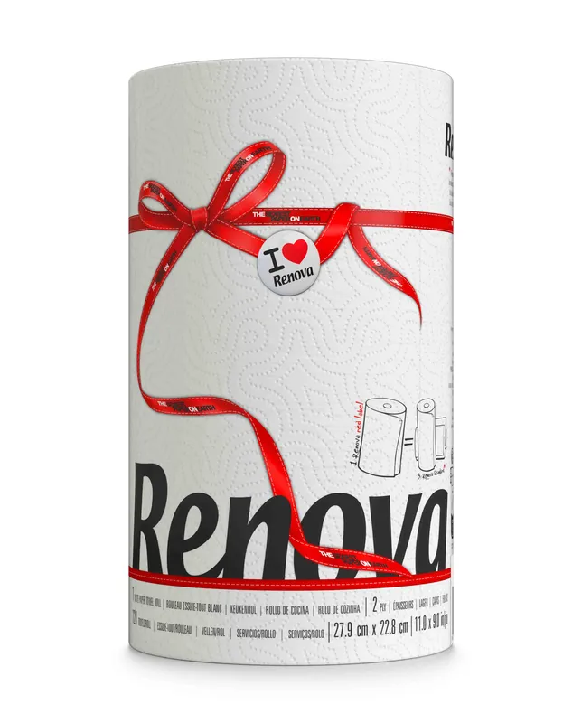 Rollo de Cocina Red Label - Doble capa - BLANCO