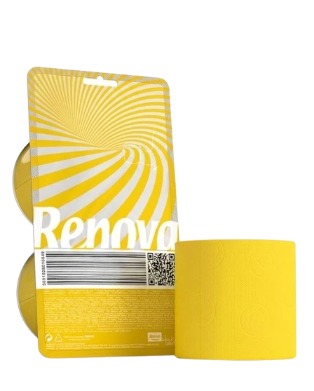 [200064203] Papel higiénico Black Label - Triple hoja - Pack de 2 rollos (Amarillo)