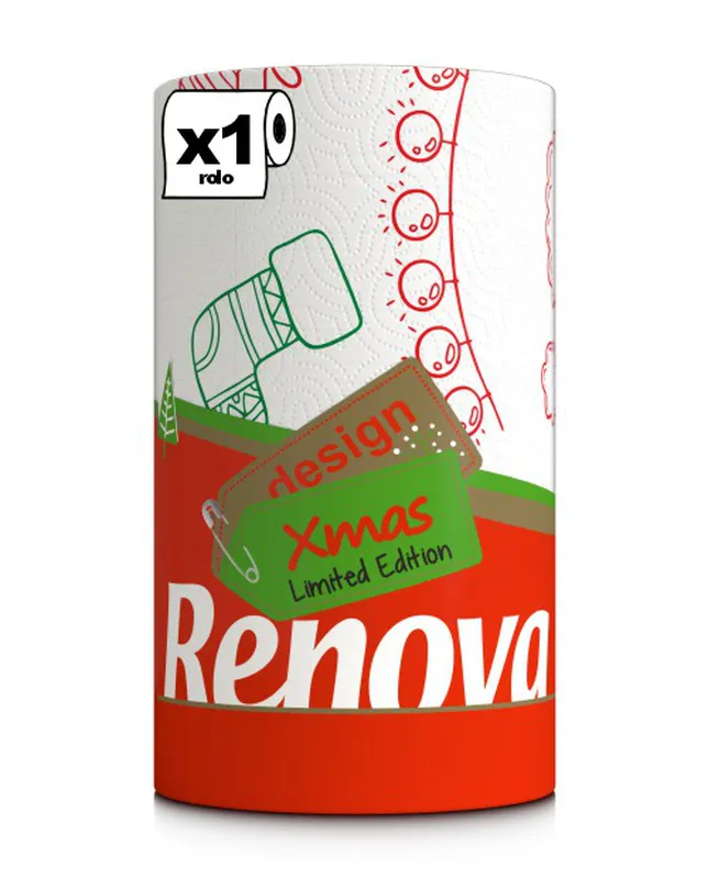 [200101254] Rollo de Cocina DESIGN NAVIDAD XXL - Doble capa - 1R