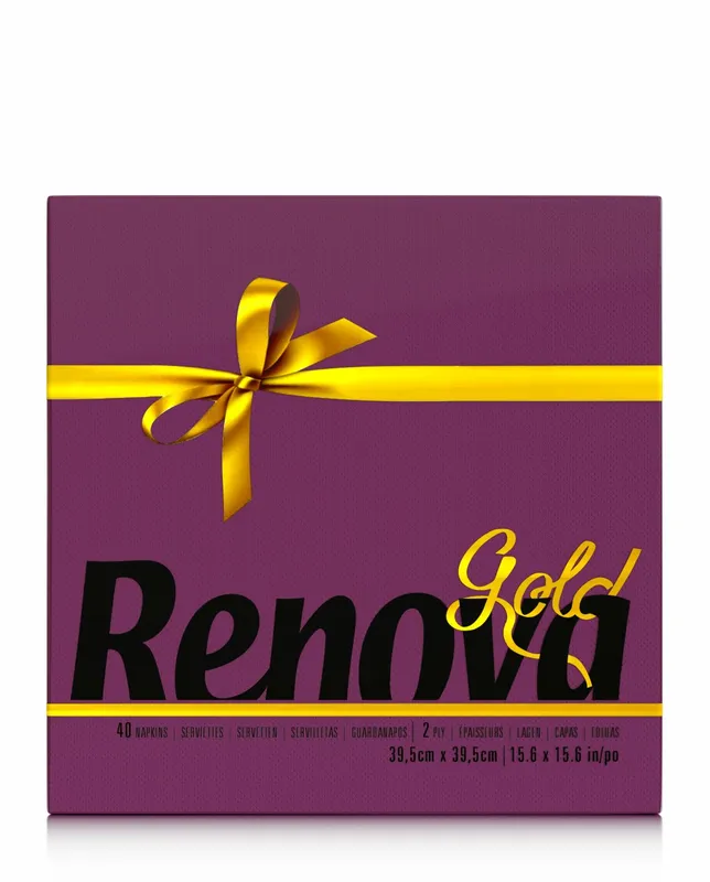 [200096689] Servilletas GOLD VIOLETA - Pack de 40 unidades