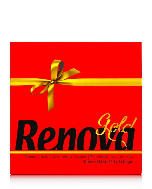 Servilletas GOLD ROJO - Pack de 40 unidades