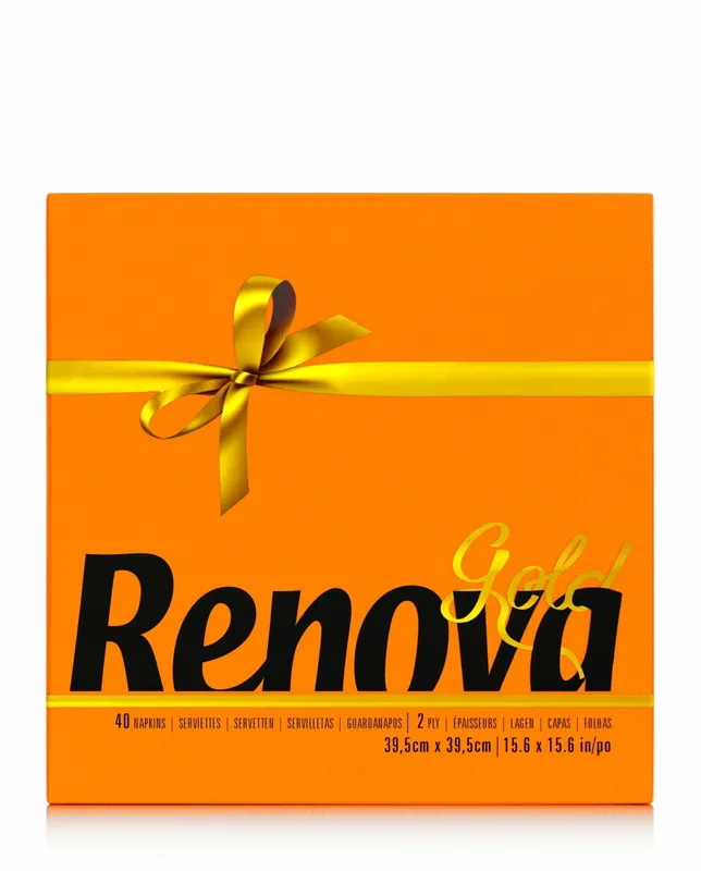 [200096700] Servilletas GOLD NARANJA - Pack de 40 unidades